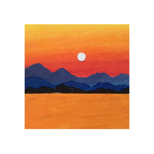 Free Pattern Library-Sunset scenery