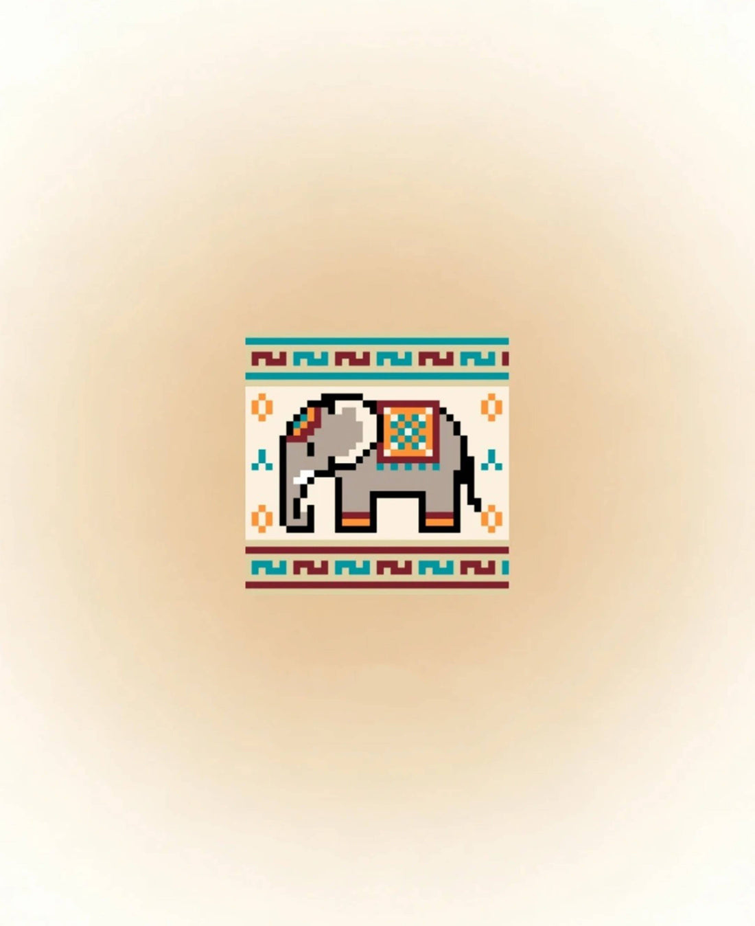 Vintage animal pixel art fuse bead patterns made with 2.6mm mini Perler beads