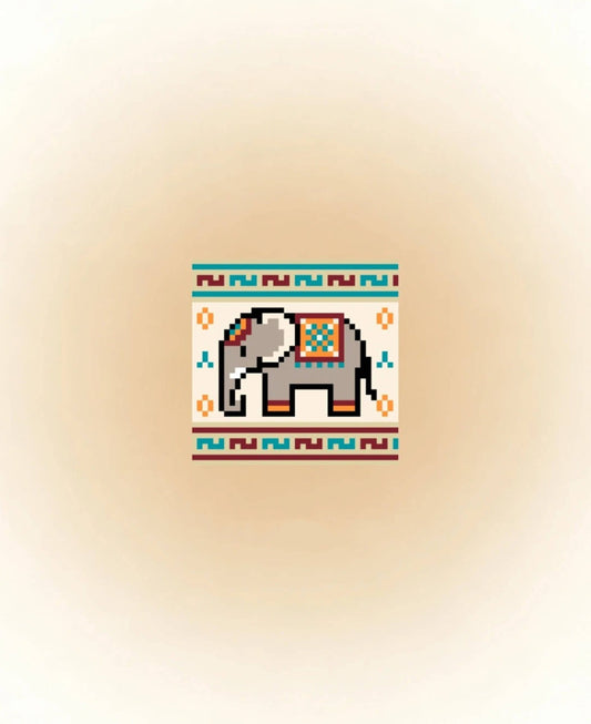 Vintage animal pixel art fuse bead patterns made with 2.6mm mini Perler beads