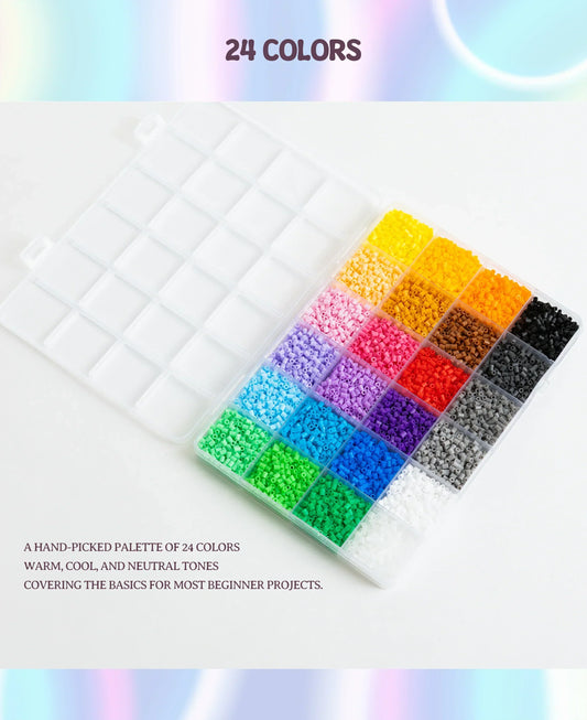 Exclusive pixel art bead patterns for FusePix 2.6mm Mini Bead Palette Set 1