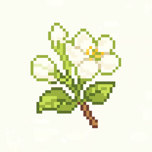 Jasmine and sunflower perler bead patterns made with 2.6mm mini beads