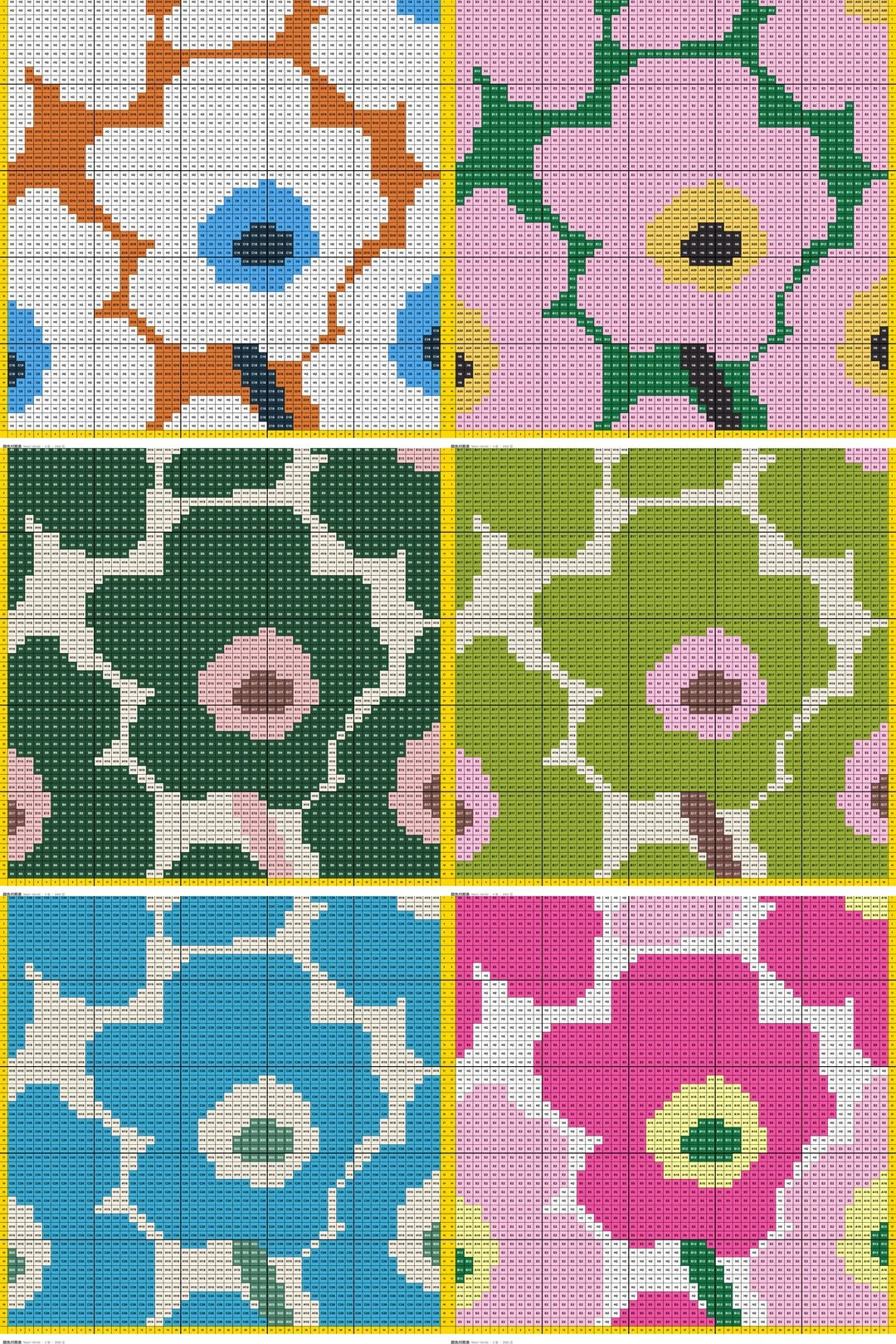Retro style coaster pattern made with 2.6mm mini perler beads by FusePix