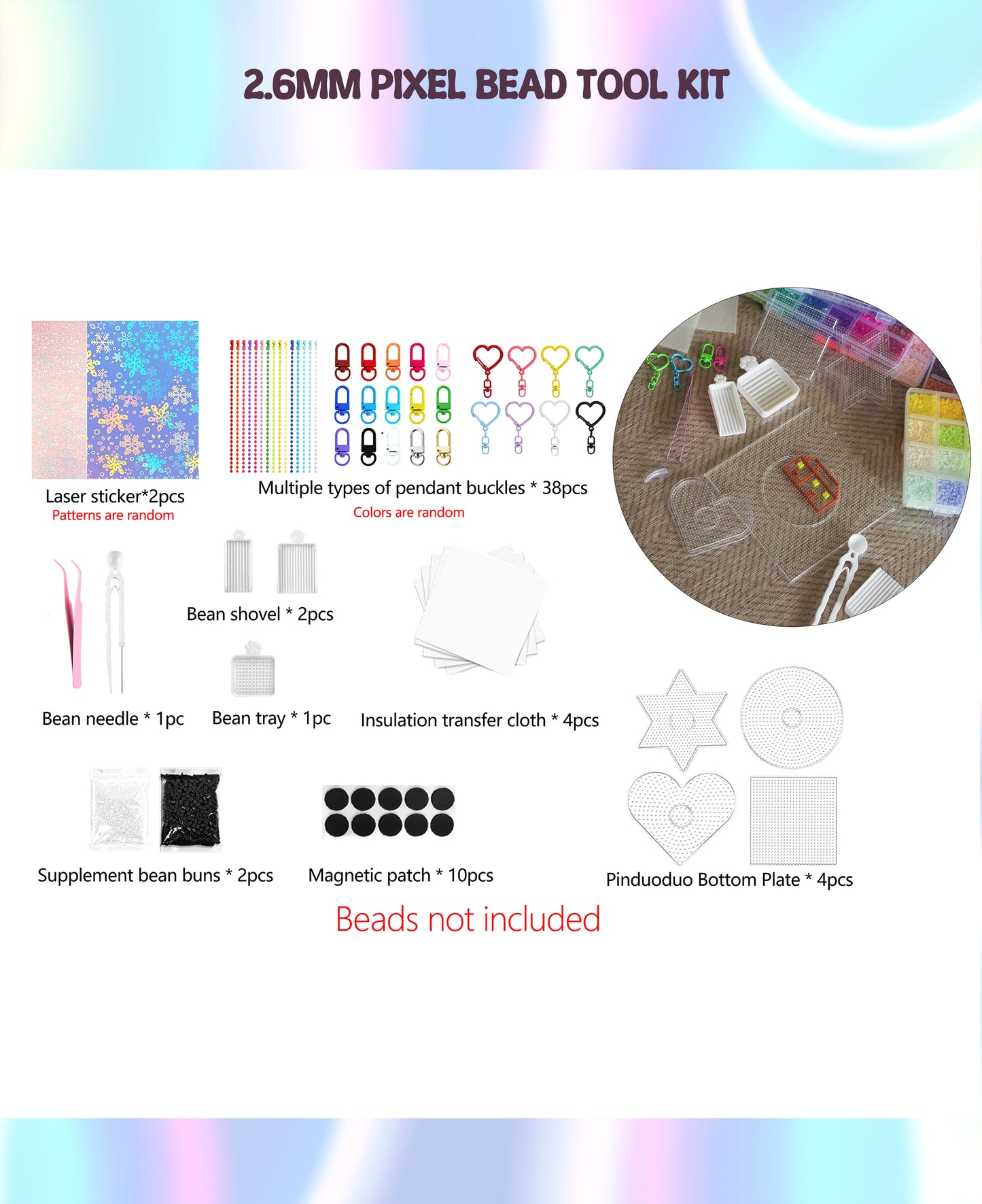 2.6mm Pixel Bead Tool Kit ¡ª Complete Essentials (No Beads)