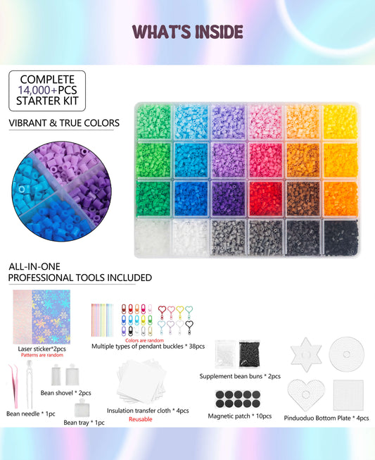 Pixel Art Starter Kit — 24 Colors (14,000pcs)