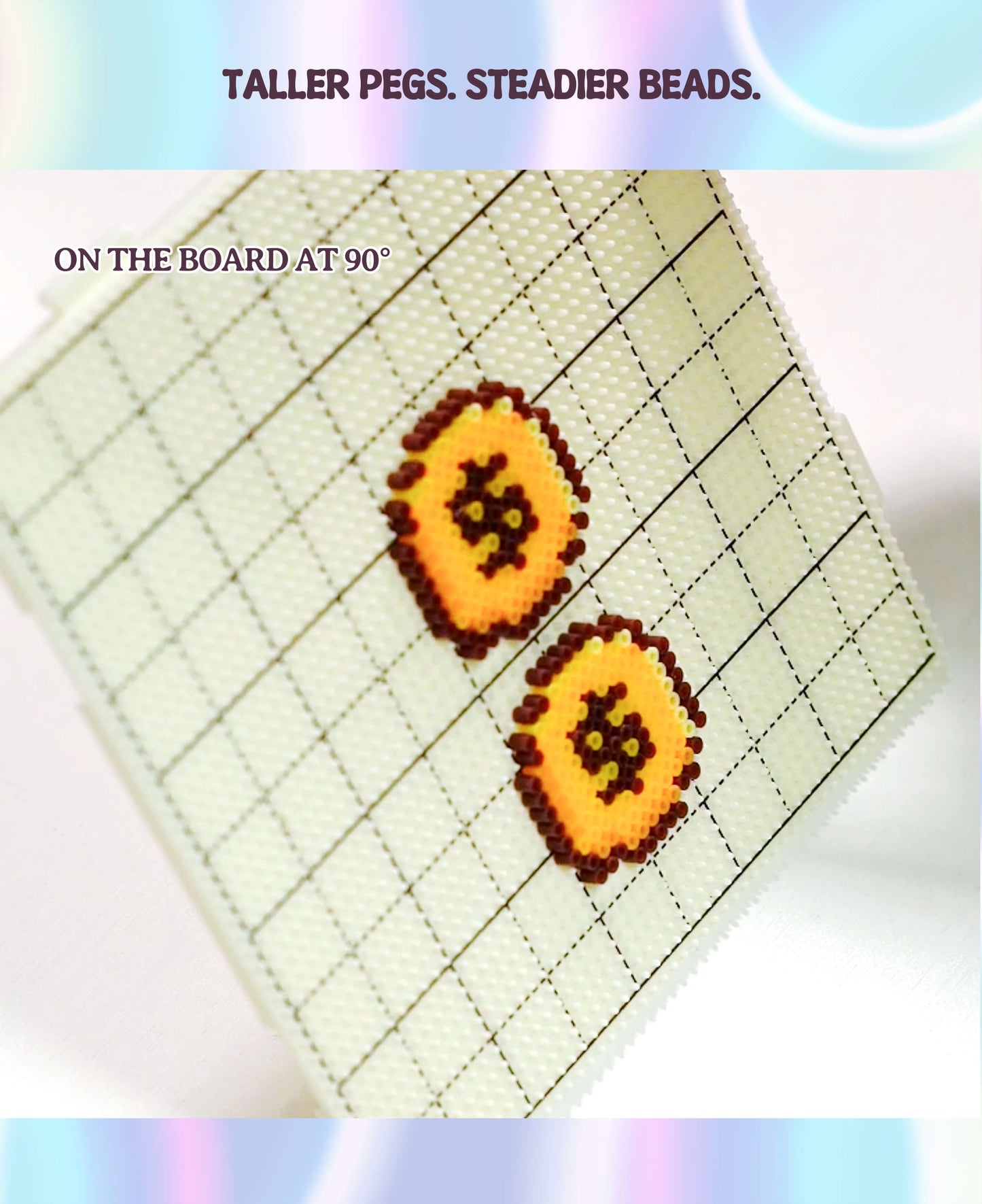 Heat-Resistant PC Pegboard for 2.6mm Mini Beads | Interlocking