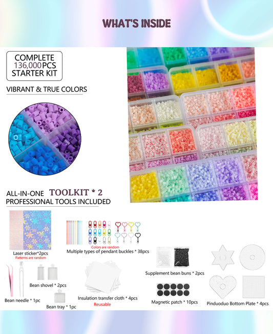 Fusepix 264-Color Mini Bead Kit | 136,000pcs