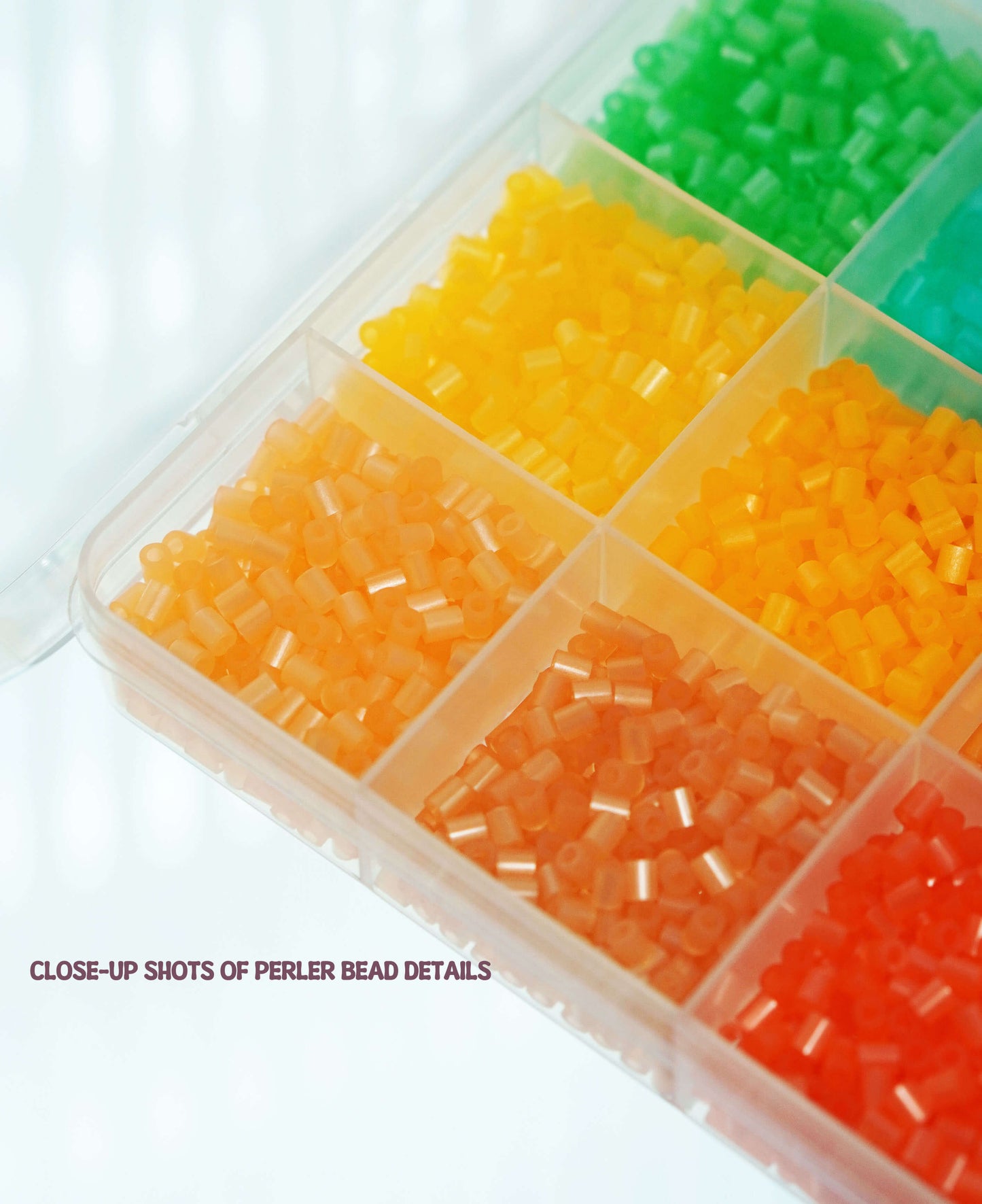 48-Color Pearlescent Mini Beads (2.6mm) – Dreamy Shimmer Pixel Art Kit