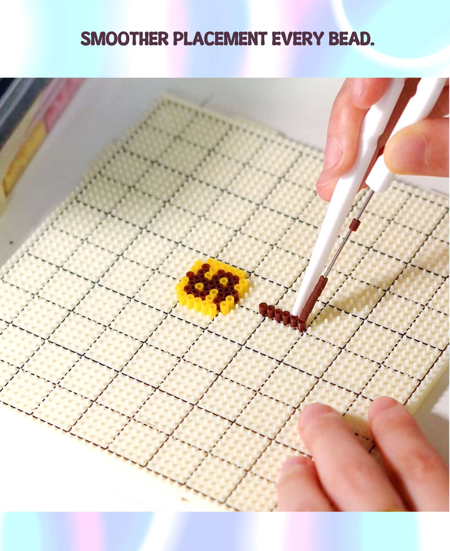 Heat-Resistant PC Pegboard for 2.6mm Mini Beads | Interlocking