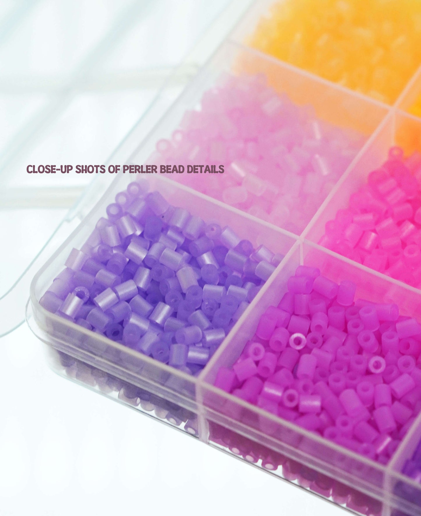 48-Color Pearlescent Mini Beads (2.6mm) – Dreamy Shimmer Pixel Art Kit