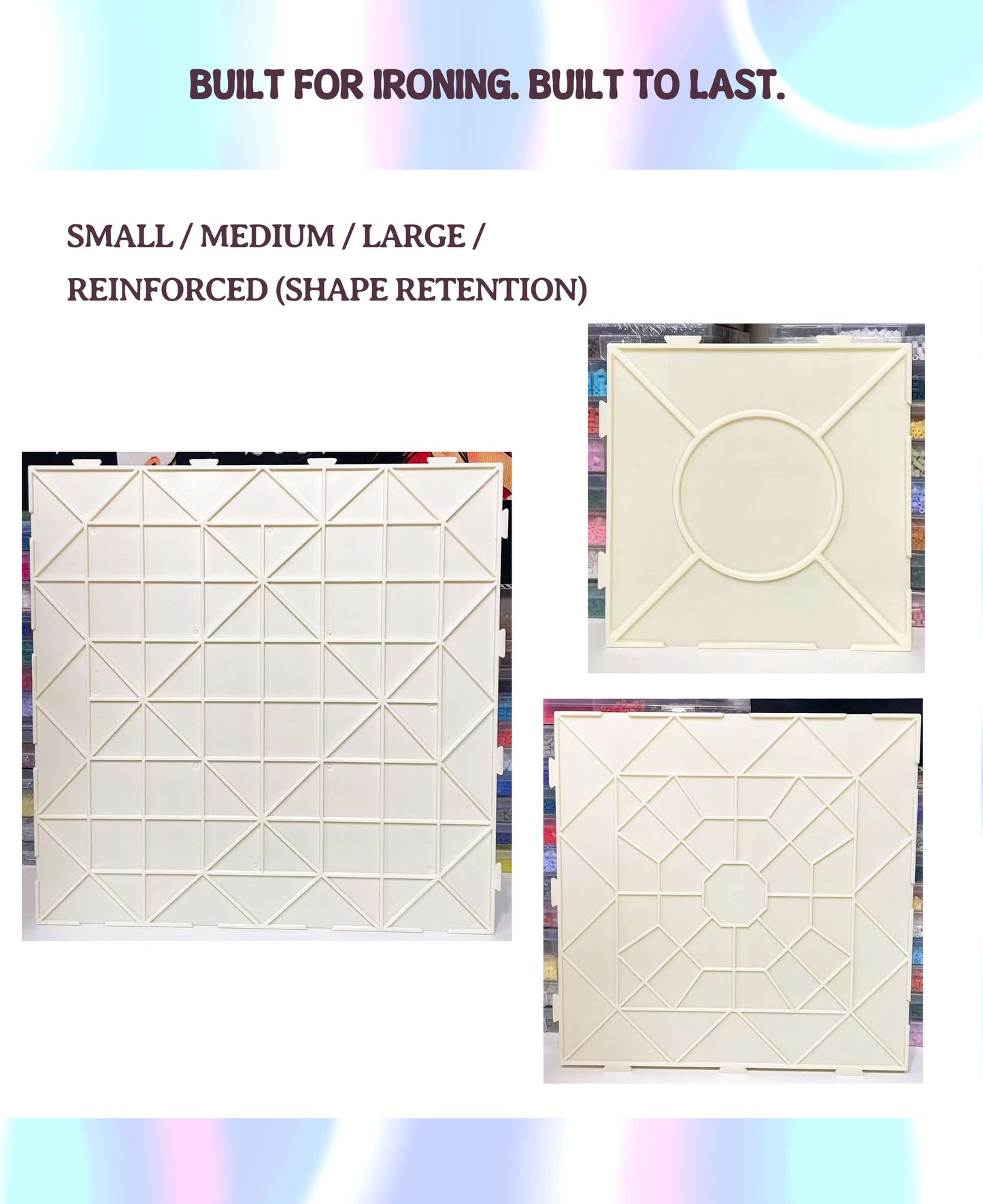 Heat-Resistant PC Pegboard for 2.6mm Mini Beads | Interlocking