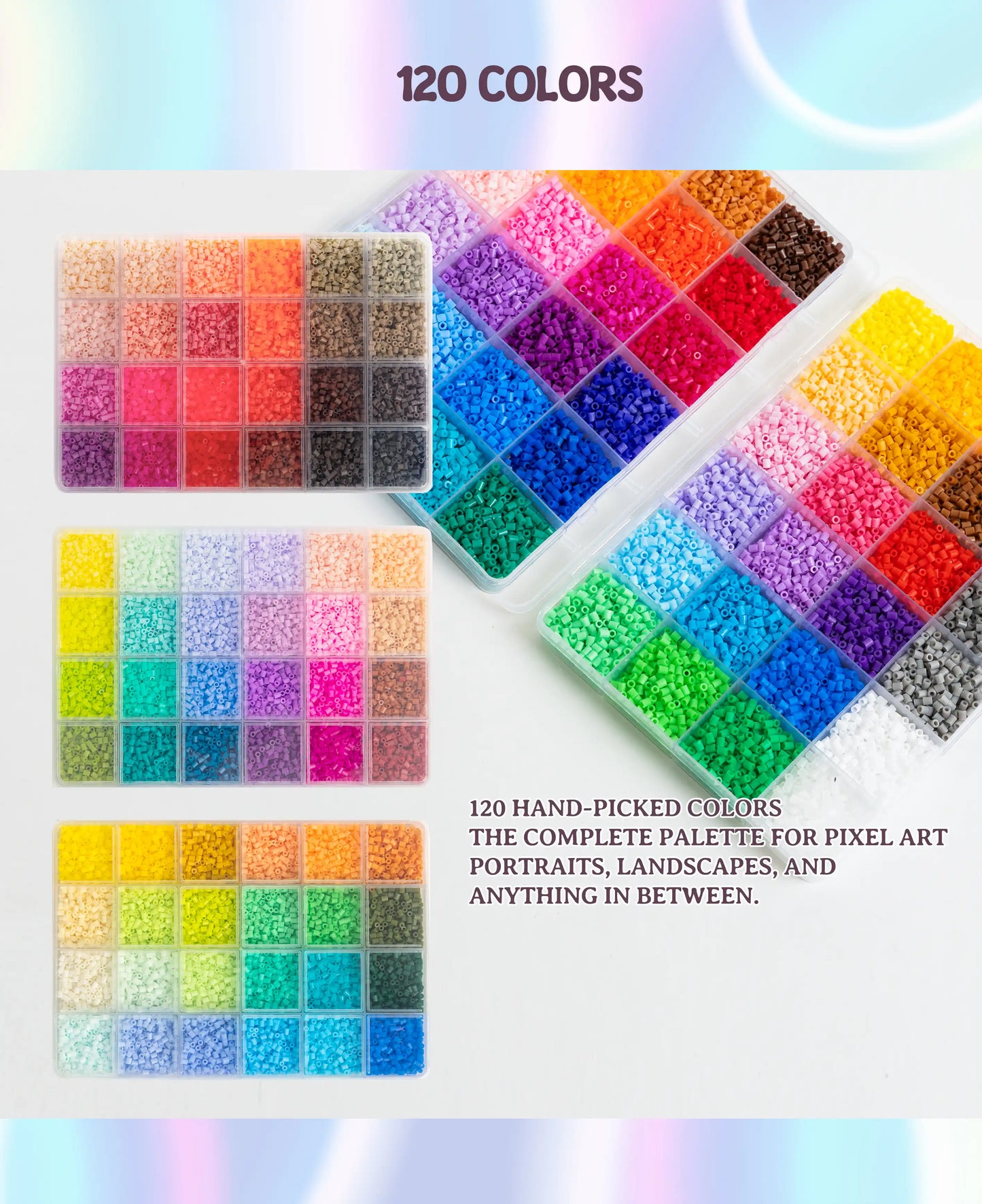 Fusepix 120-Color Mini Bead Kit | 62,000pcs