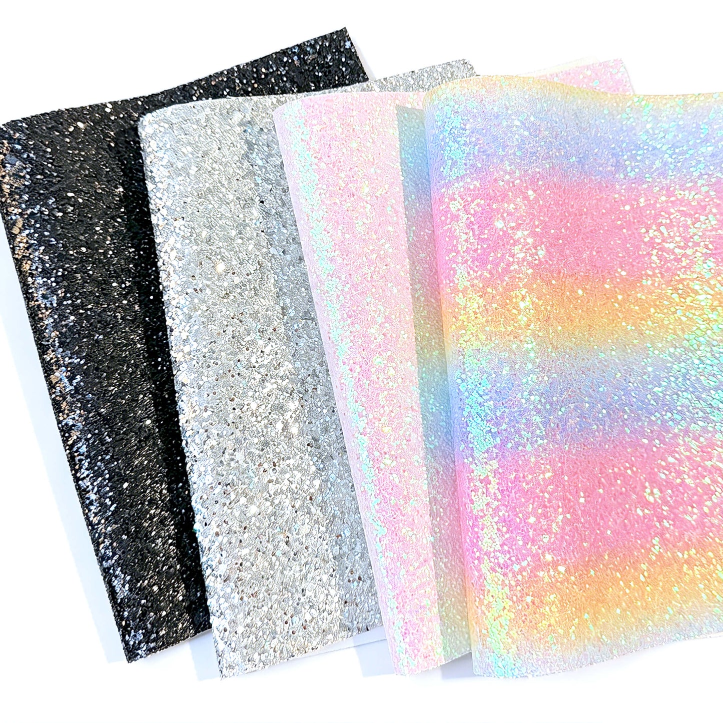 Glitter Iron-on Base Sheets for 2.6mm Pixel Art (7-Pack) – Shimmer Backing Finish (20×30cm)
