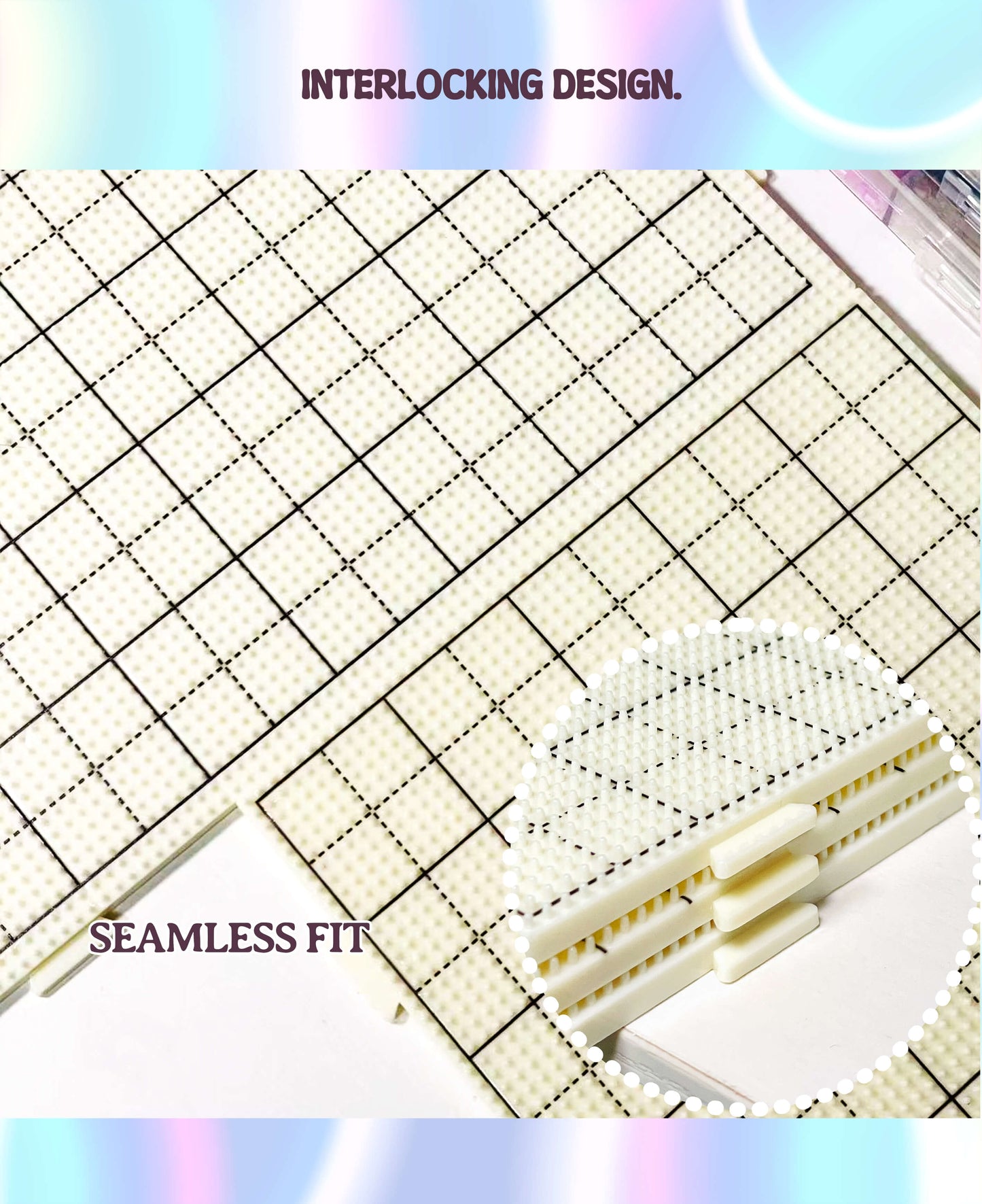 Heat-Resistant PC Pegboard for 2.6mm Mini Beads | Interlocking