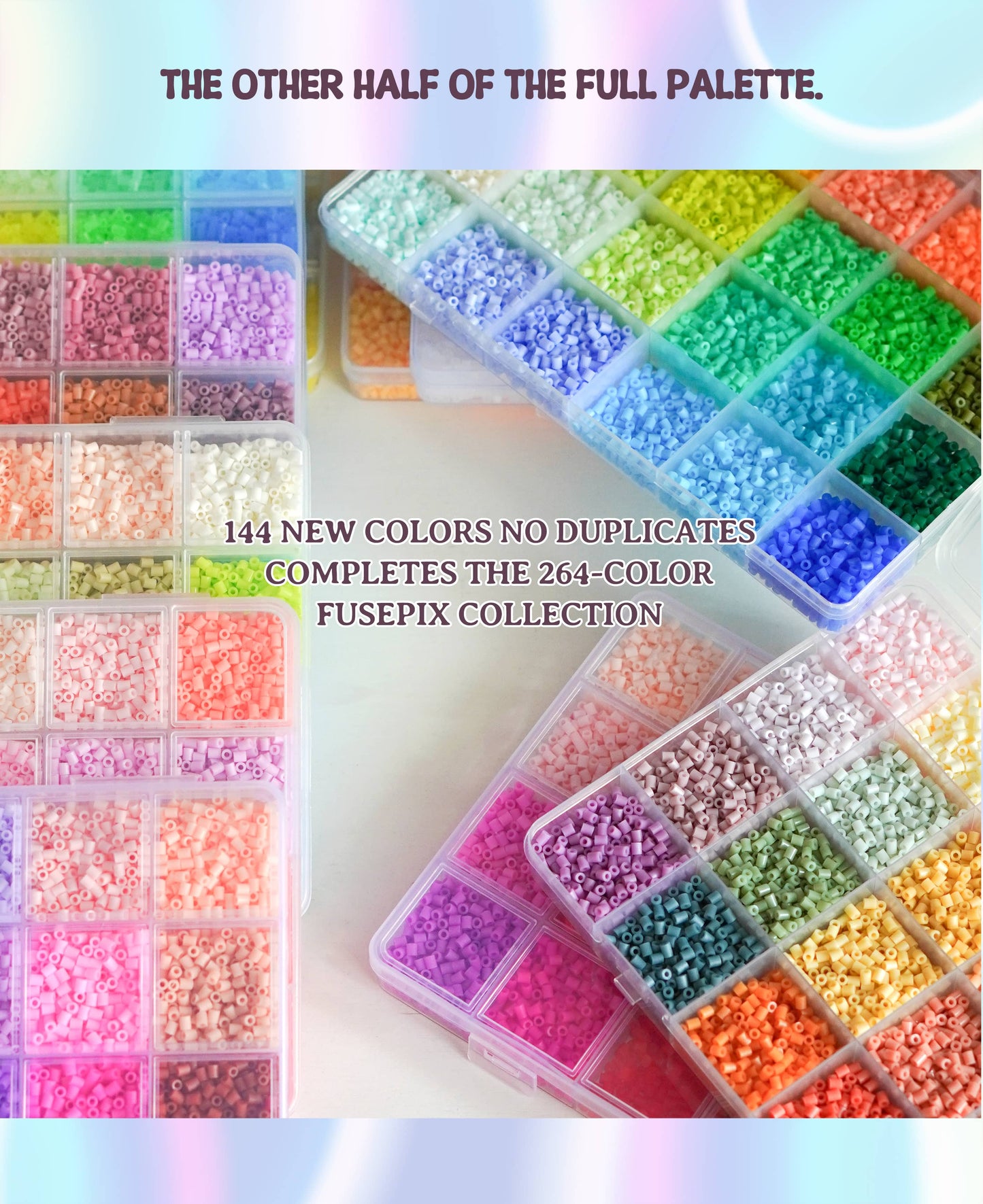 Fusepix 144-Color Mini Bead Kit | 74,000pcs