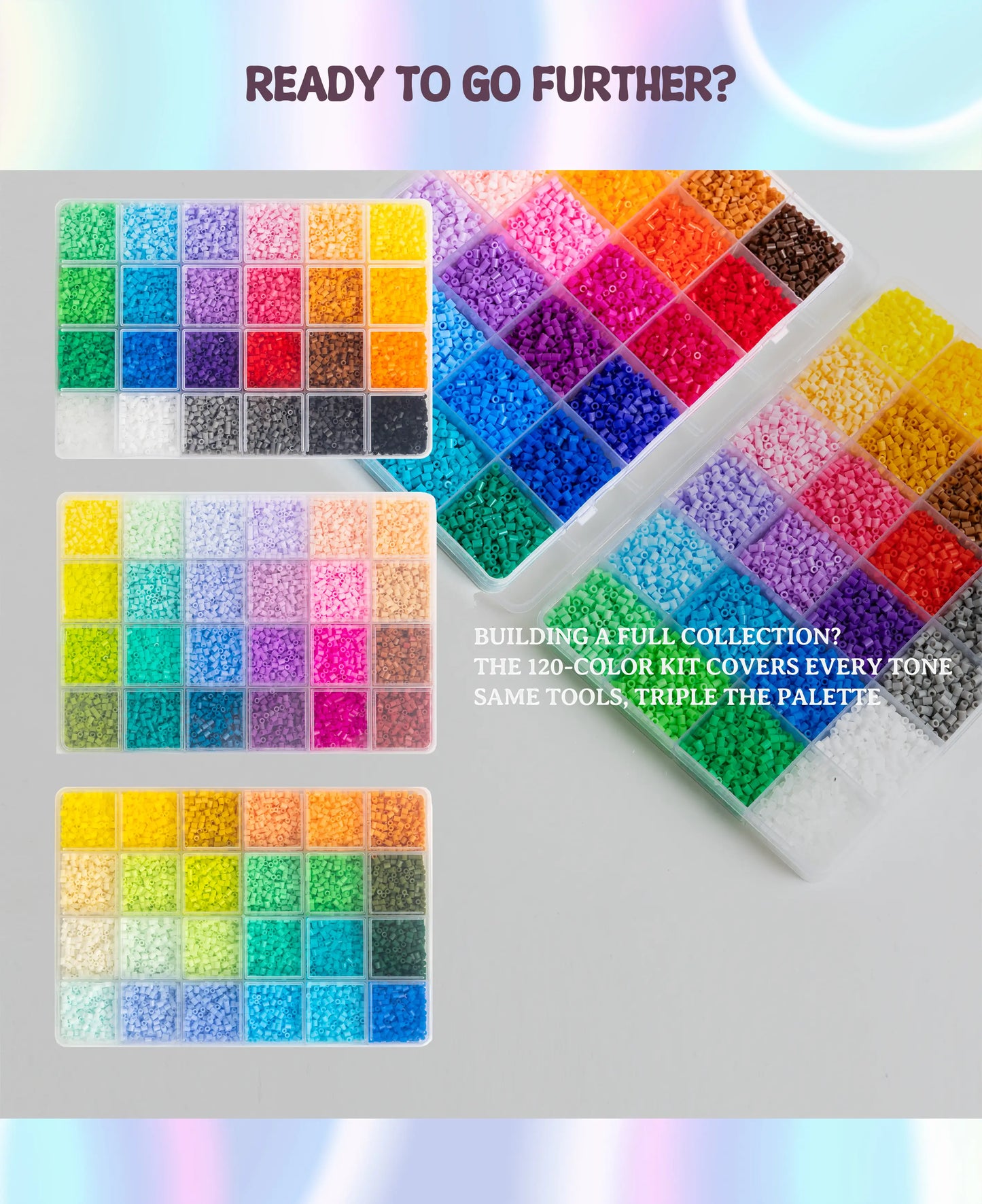 Fusepix 2.6mm Mini Bead Kit: 48 Colors, 26kpcs & Tool Set