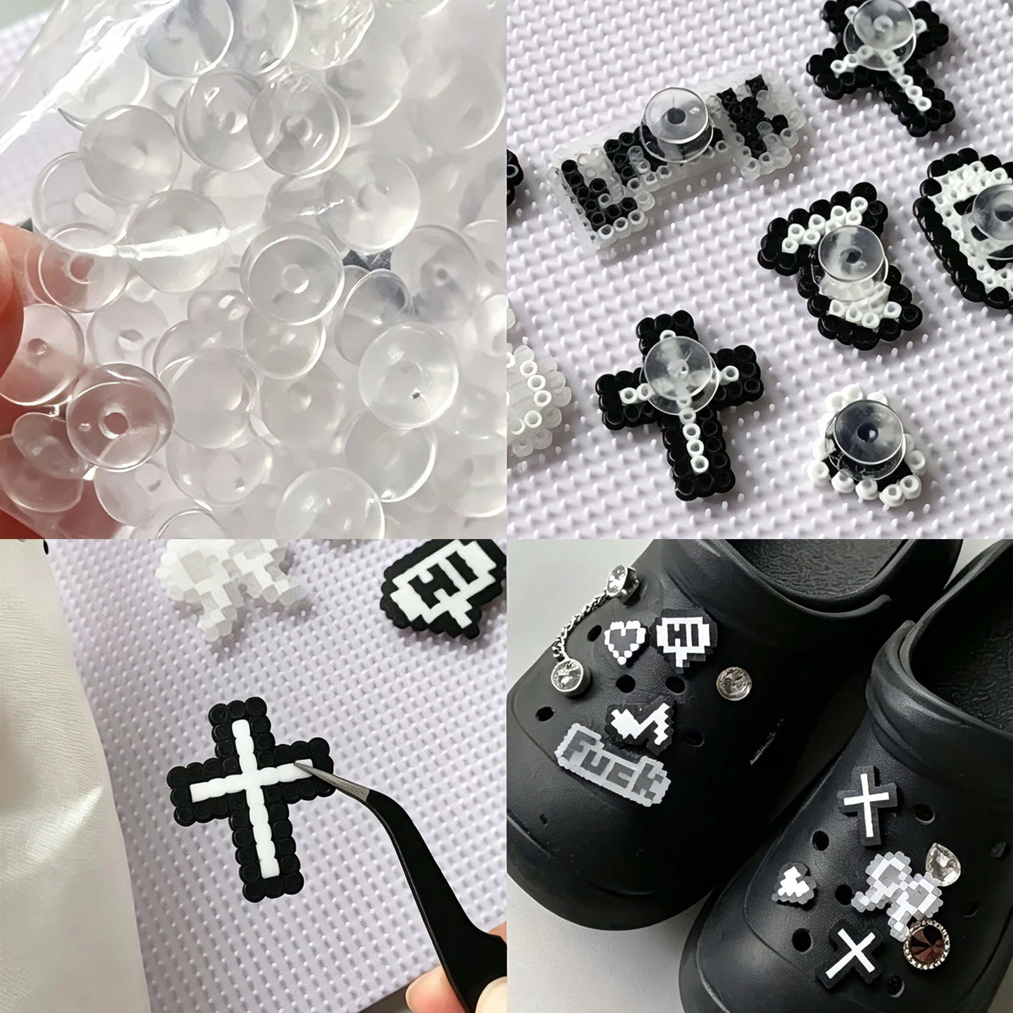 DIY Pixel Art Shoe Charms Kit -Personalize Your Clogs