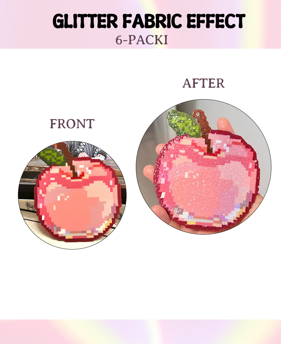 Sparkle Finish Glitter Sheets: Iron-On Upgrade for Pixel Art