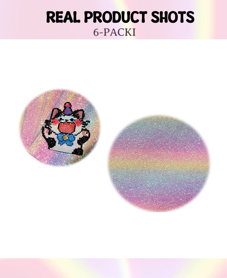 Sparkle Finish Glitter Sheets: Iron-On Upgrade for Pixel Art