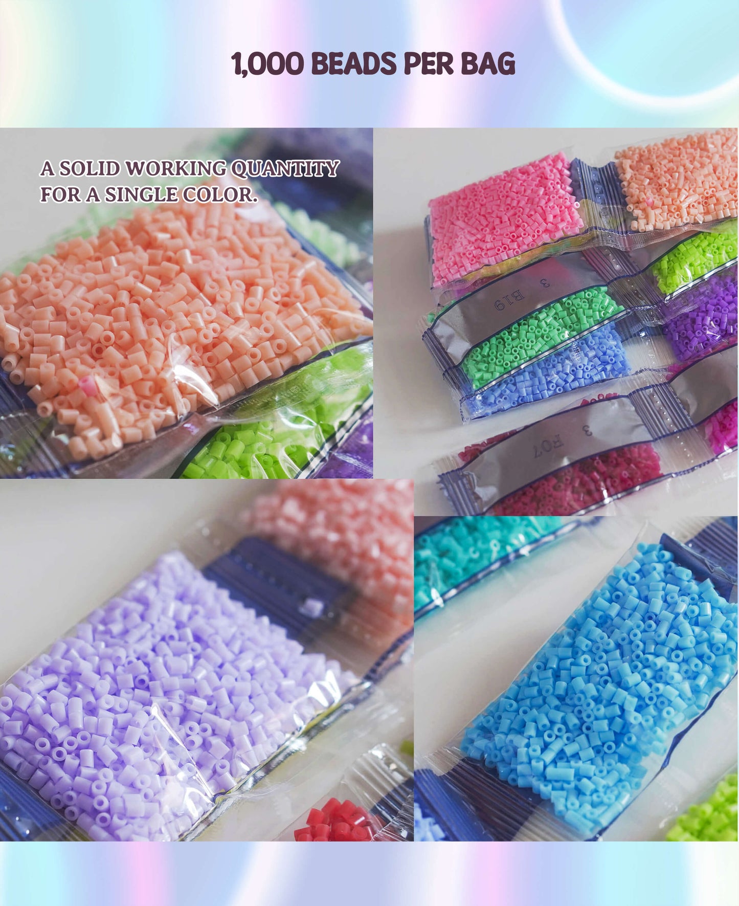 Bead Refill – 24 Colors, 24,000pcs Total | One Full Palette