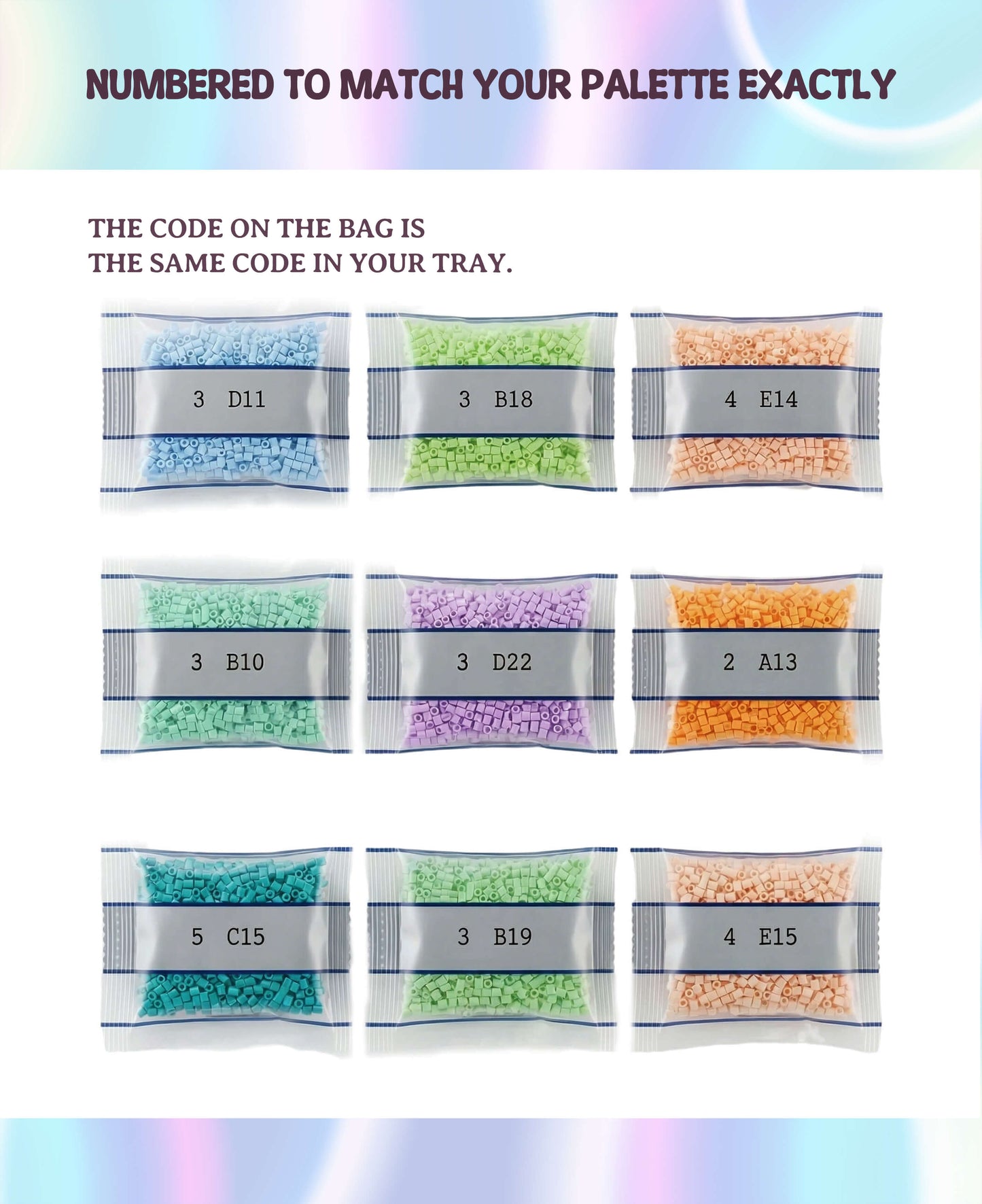 Bead Refill – 24 Colors, 24,000pcs Total | One Full Palette